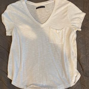 abercrombie & fitch white pocket tee